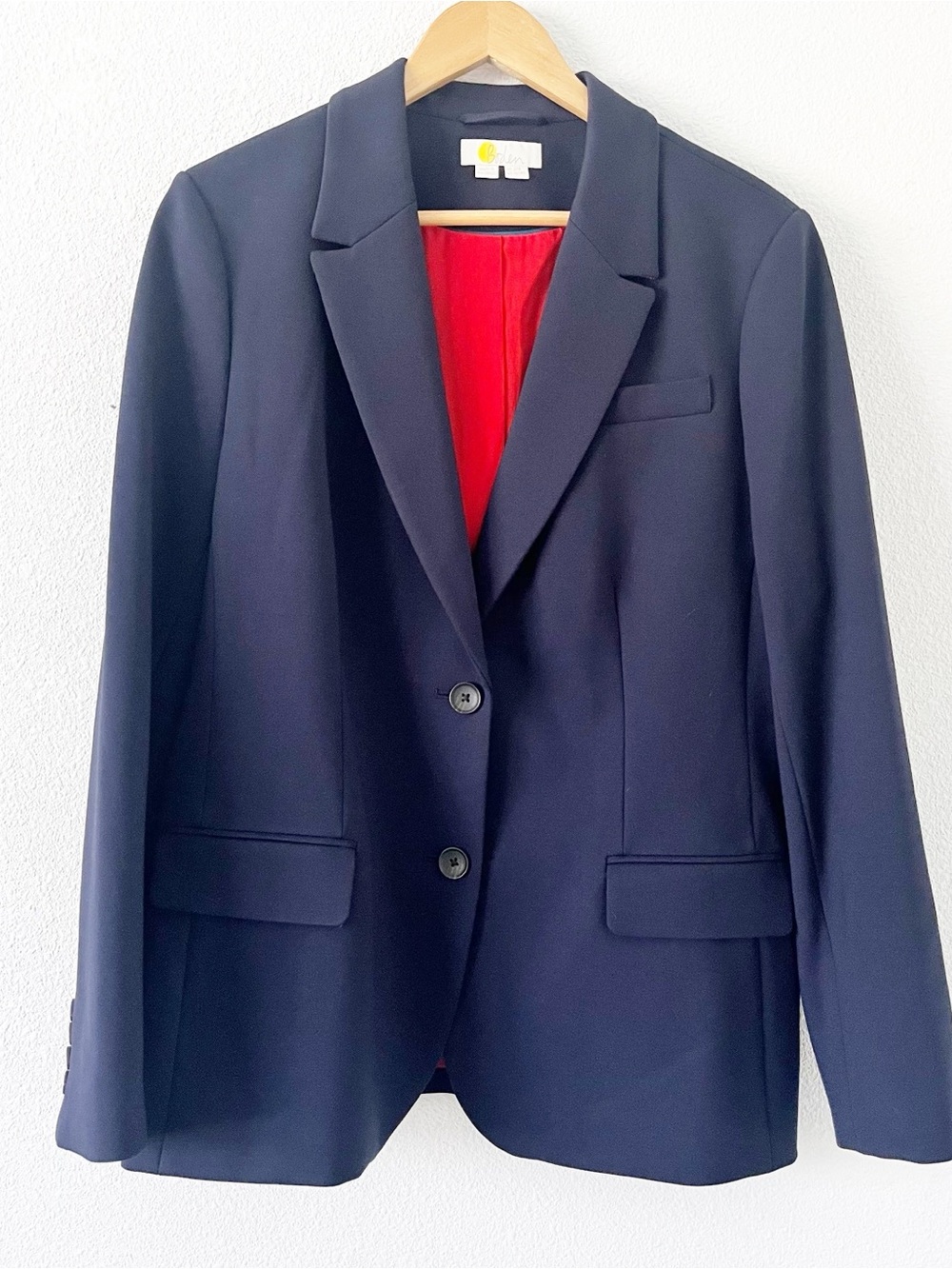 Boden Navy Blue Business Casual Career Office Chic Tailored Blazer Jacket - Picture 2 of 9